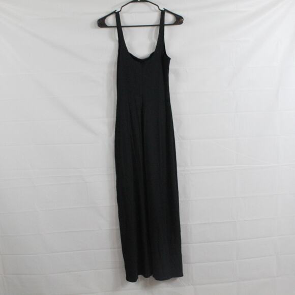 Reformation Dress Small Sleeveless Maxi Ribbed Bodycon Tank Black Casual Comfy - Picture 4 of 9